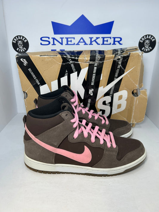 Nike SB Dunk High Pro Smoke Chocolate Pink (Pre-Owned)