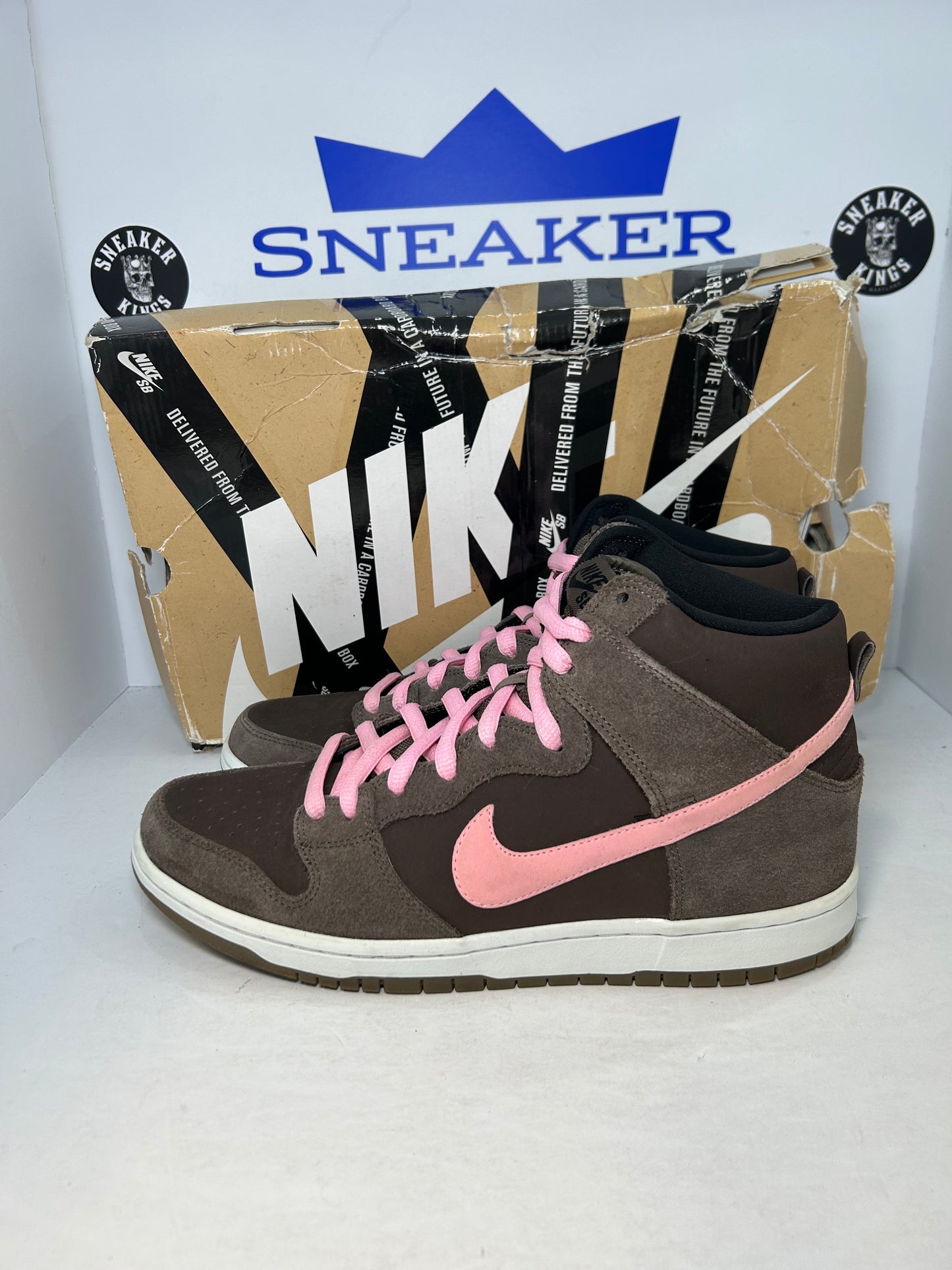 Nike SB Dunk High Pro Smoke Chocolate Pink (Pre-Owned)