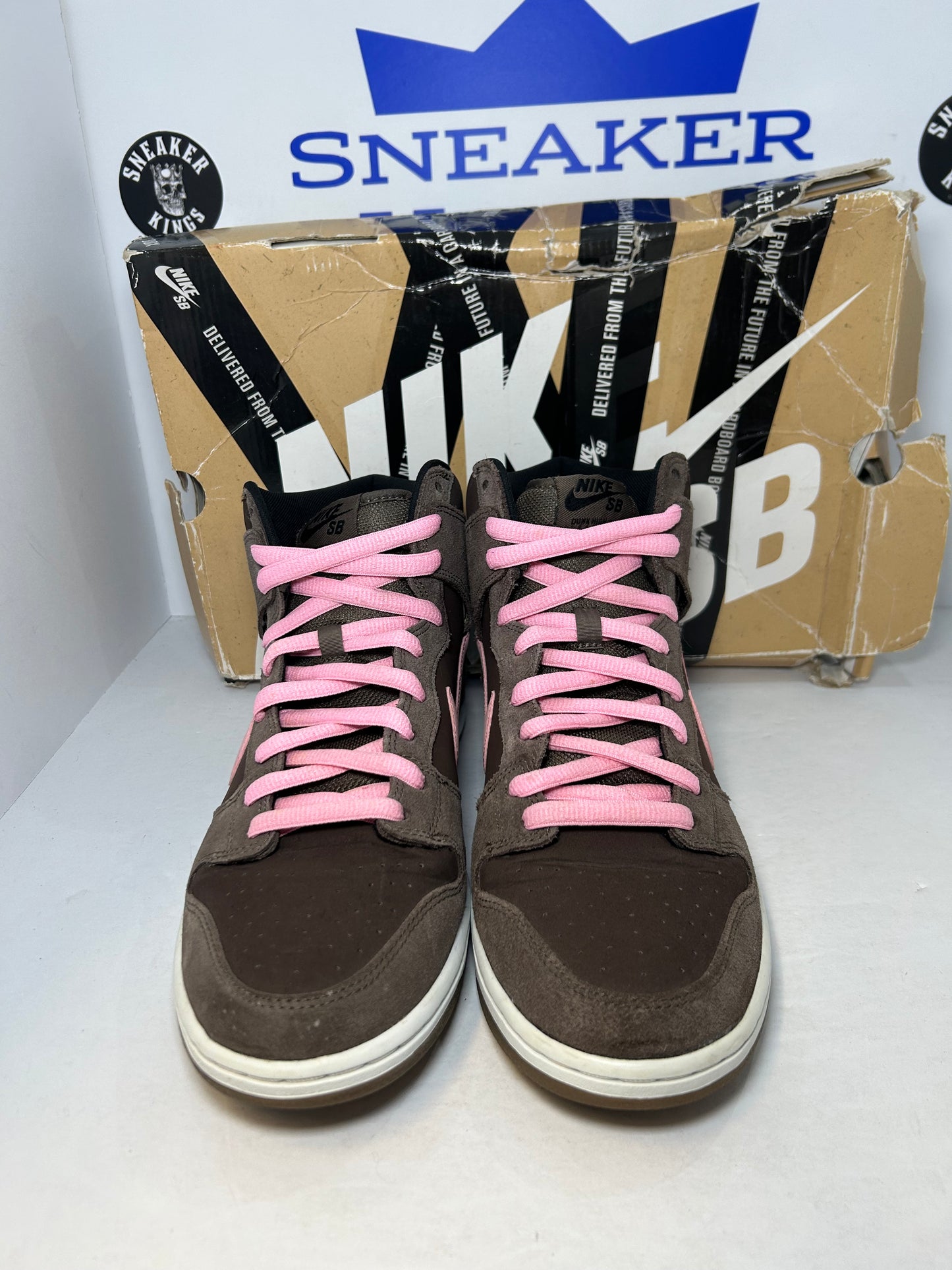 Nike SB Dunk High Pro Smoke Chocolate Pink (Pre-Owned)