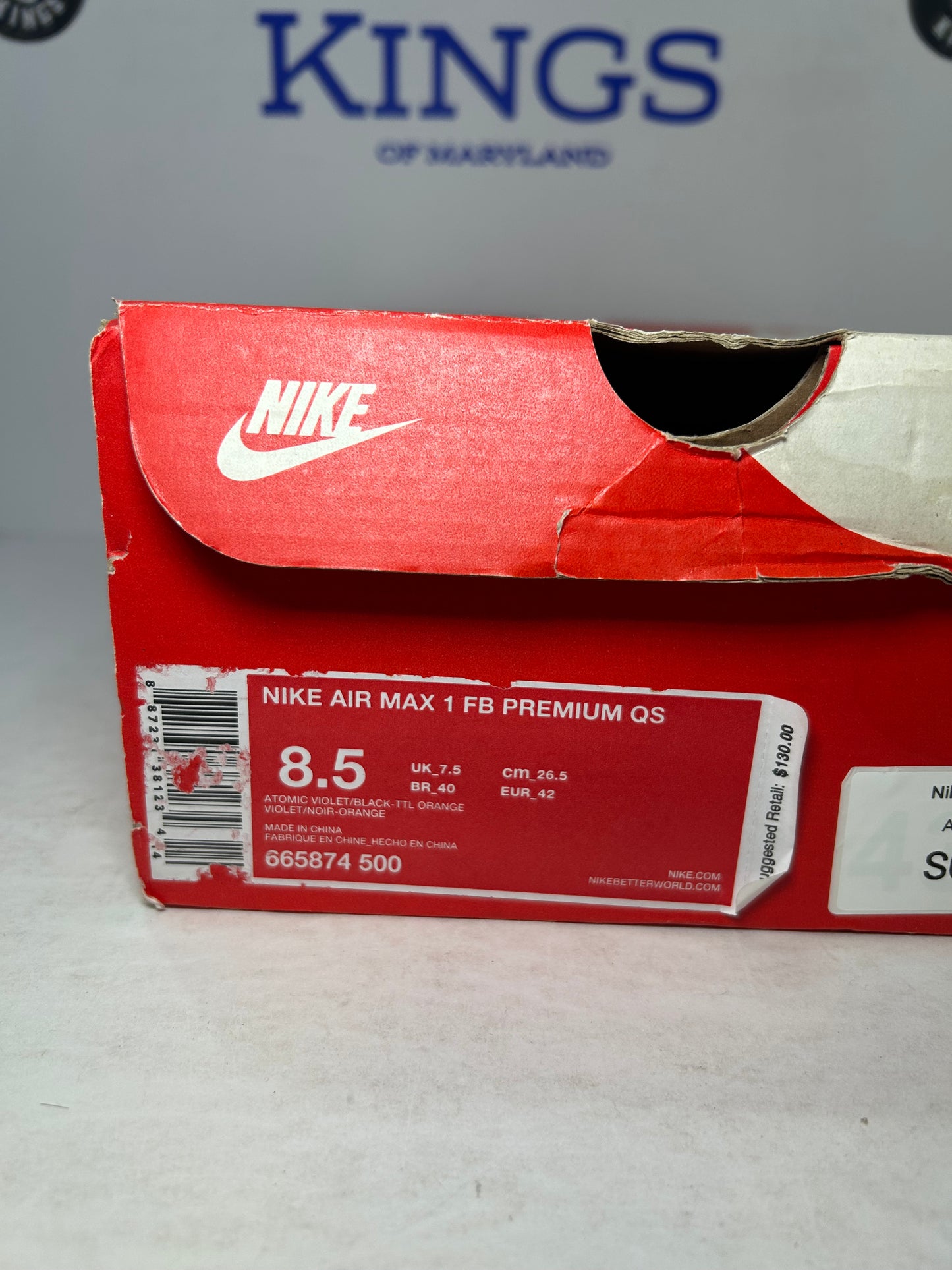 Nike Air Max 1 FB Premium QS Mercurial Atomic Purple (Pre-Owned)