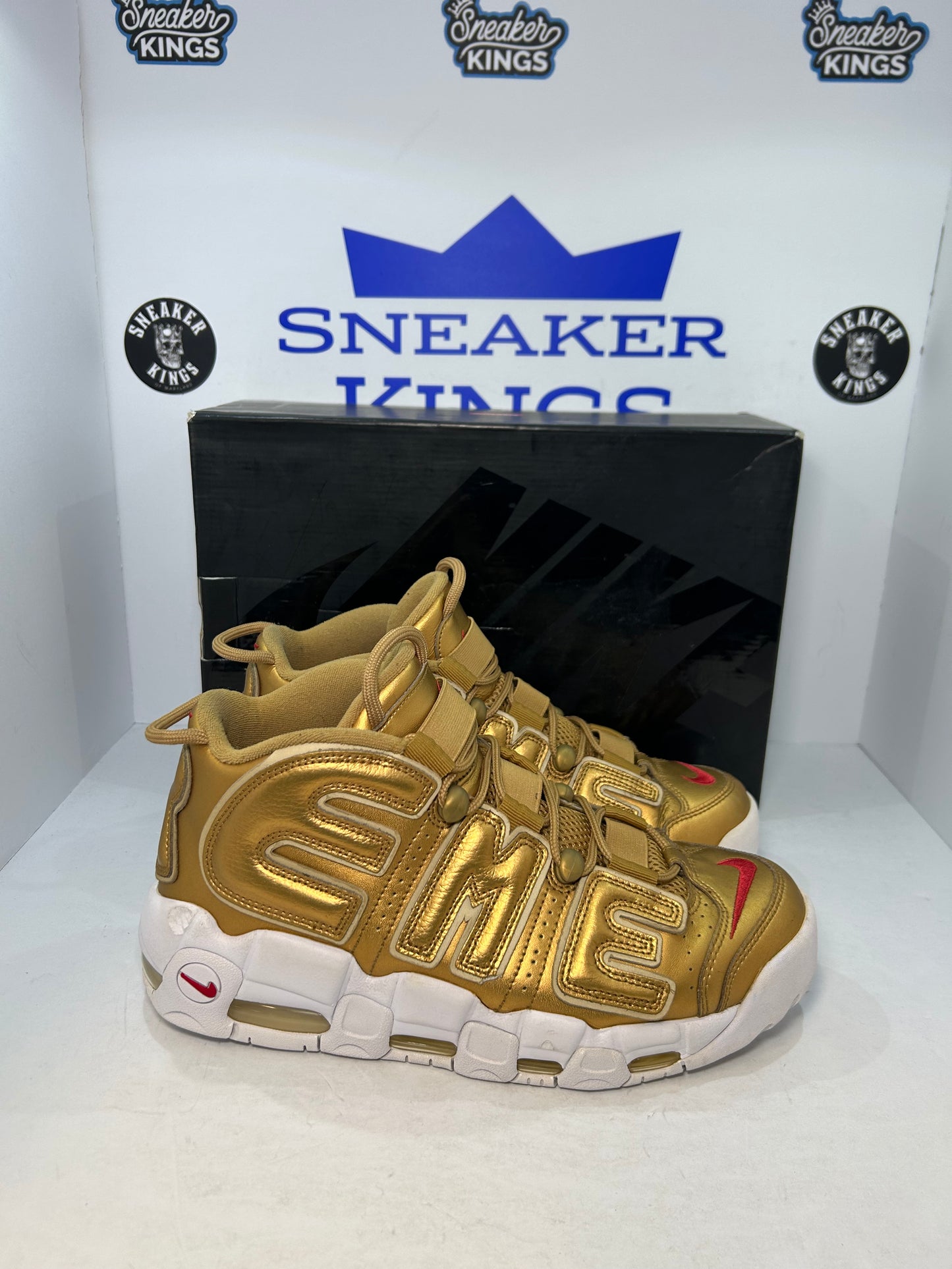 Nike Air More Uptempo Supreme Metallic Gold (Pre-Owned)
