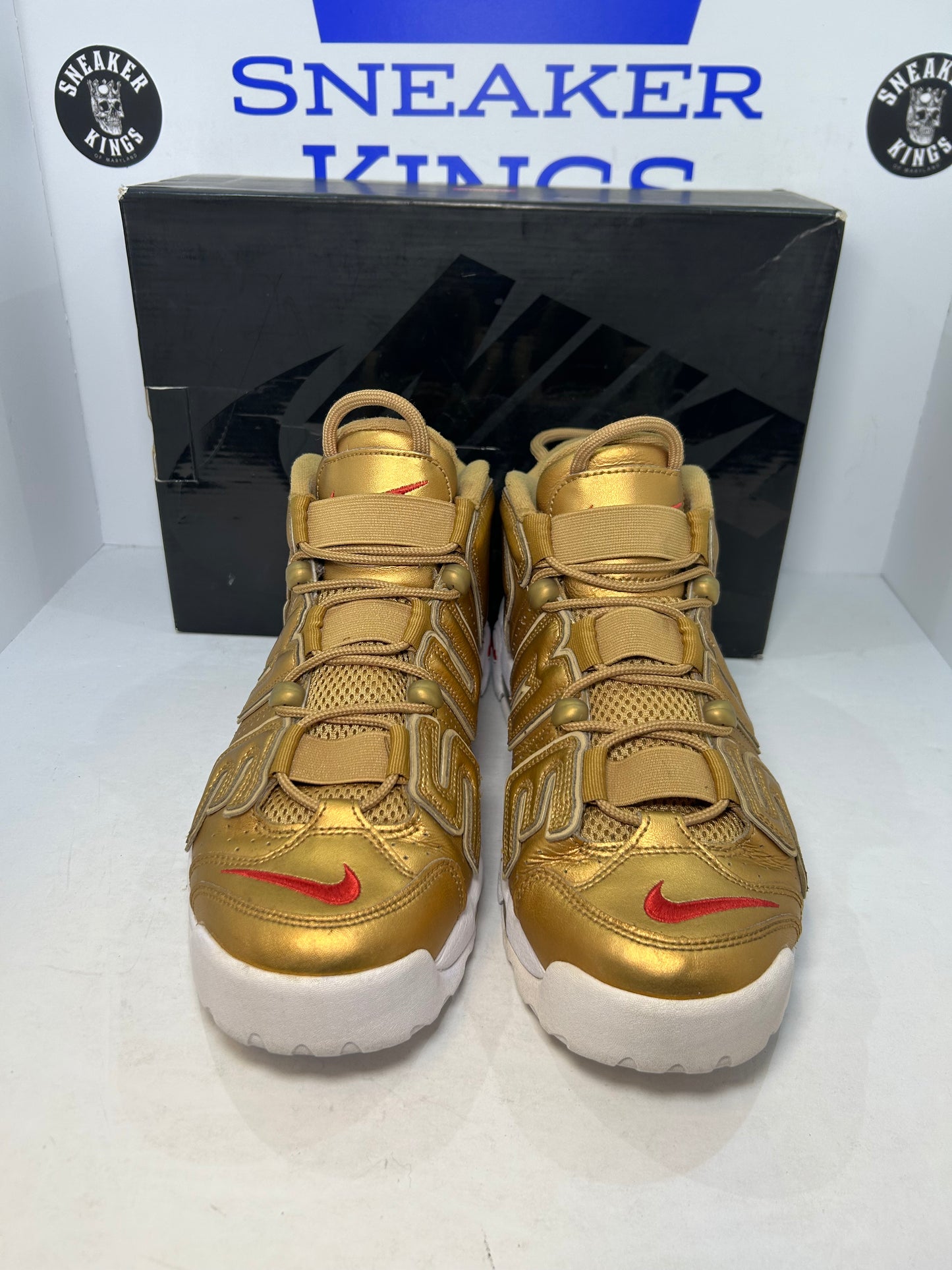Nike Air More Uptempo Supreme Metallic Gold (Pre-Owned)