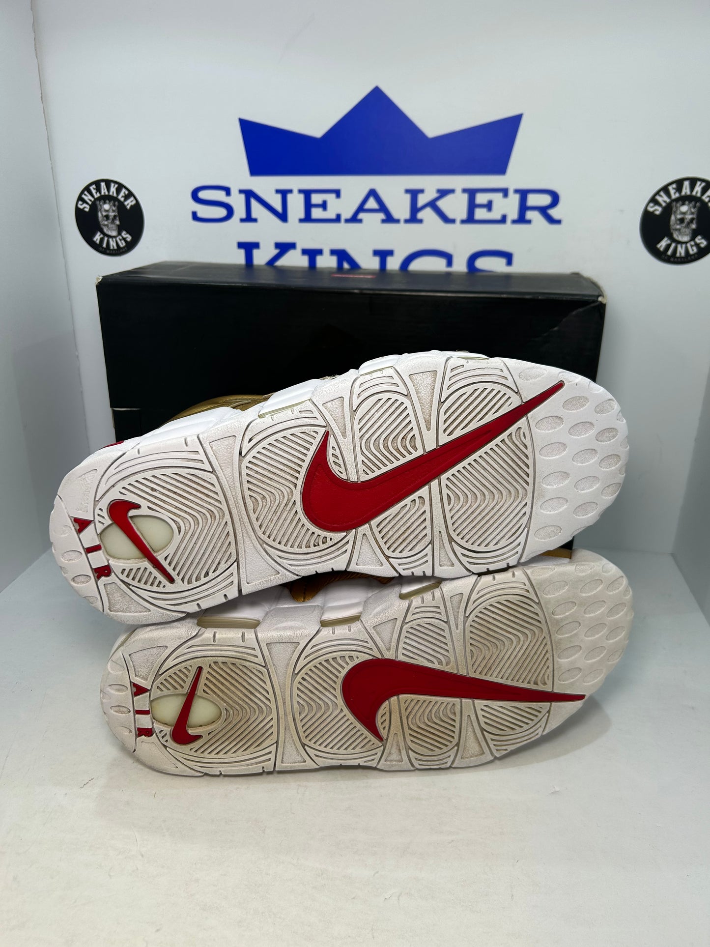 Nike Air More Uptempo Supreme Metallic Gold (Pre-Owned)