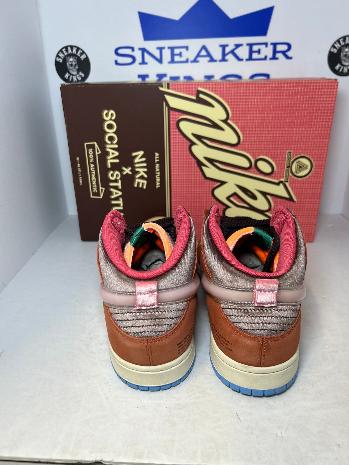Nike Dunk Mid Social Status Chocolate Milk Free Lunch (Pre-Owned)
