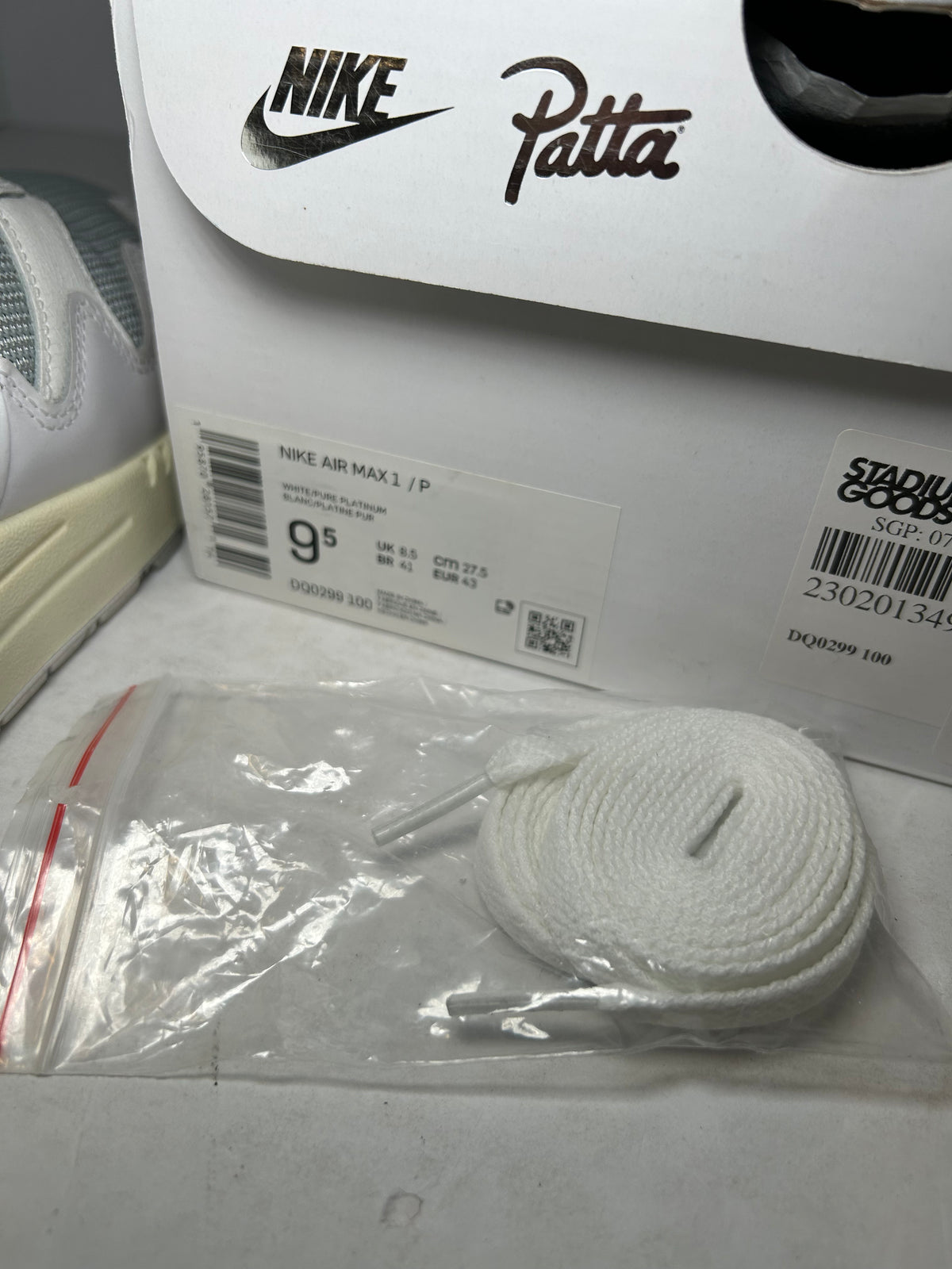 Nike Air Max 1 Patta Waves White (Pre-Owned)