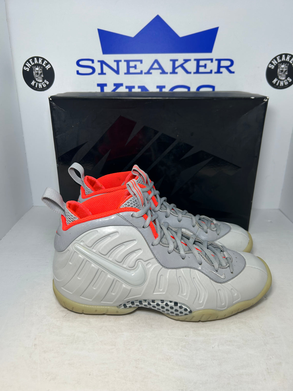 Nike Little Posite Pro GS Mid Pure Platinum (Pre-Owned)