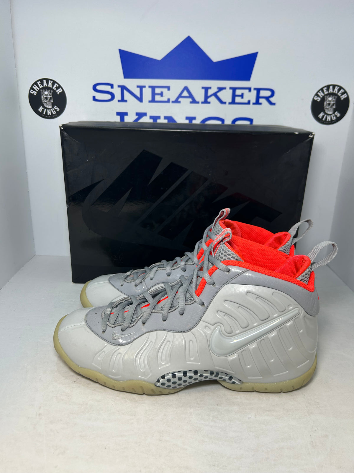 Nike Little Posite Pro GS Mid Pure Platinum (Pre-Owned)