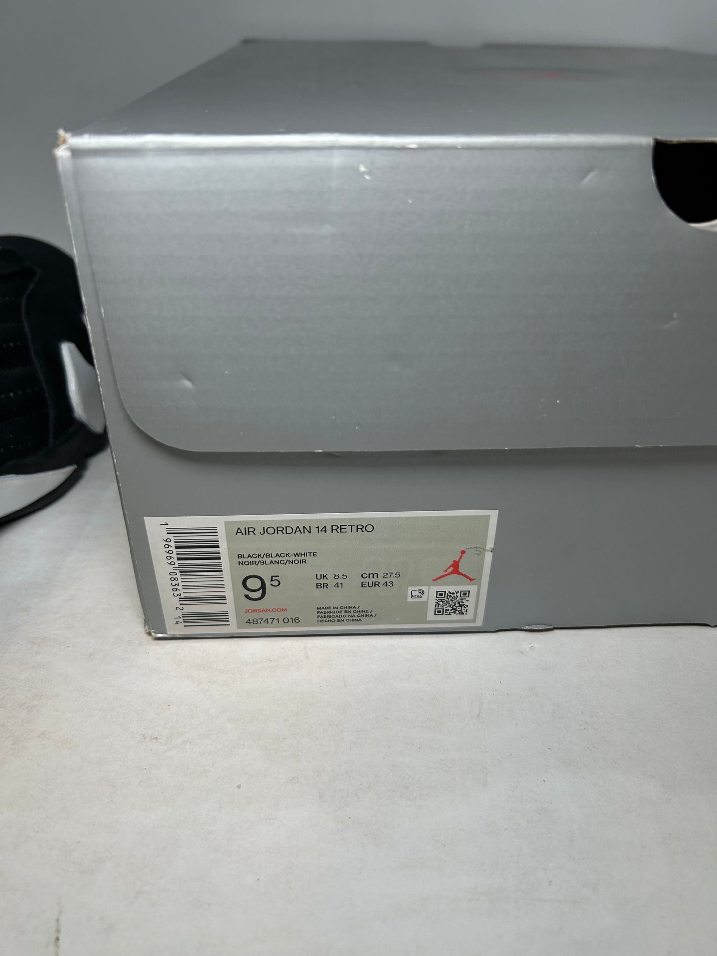 Air Jordan 14 Retro Black White (Pre-Owned)