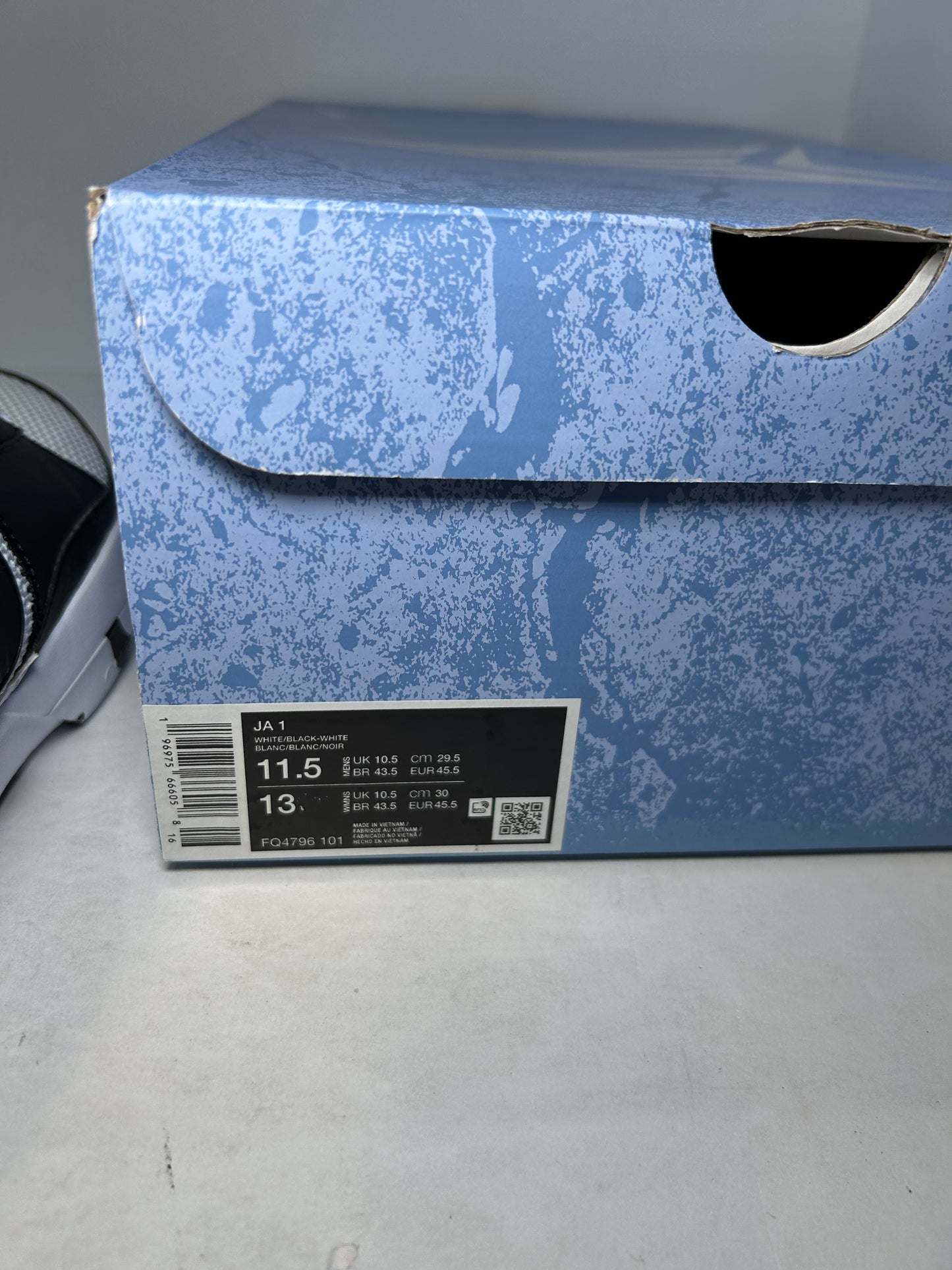 Nike Ja 1 Scratch 2.0 White Black (Pre-Owned)