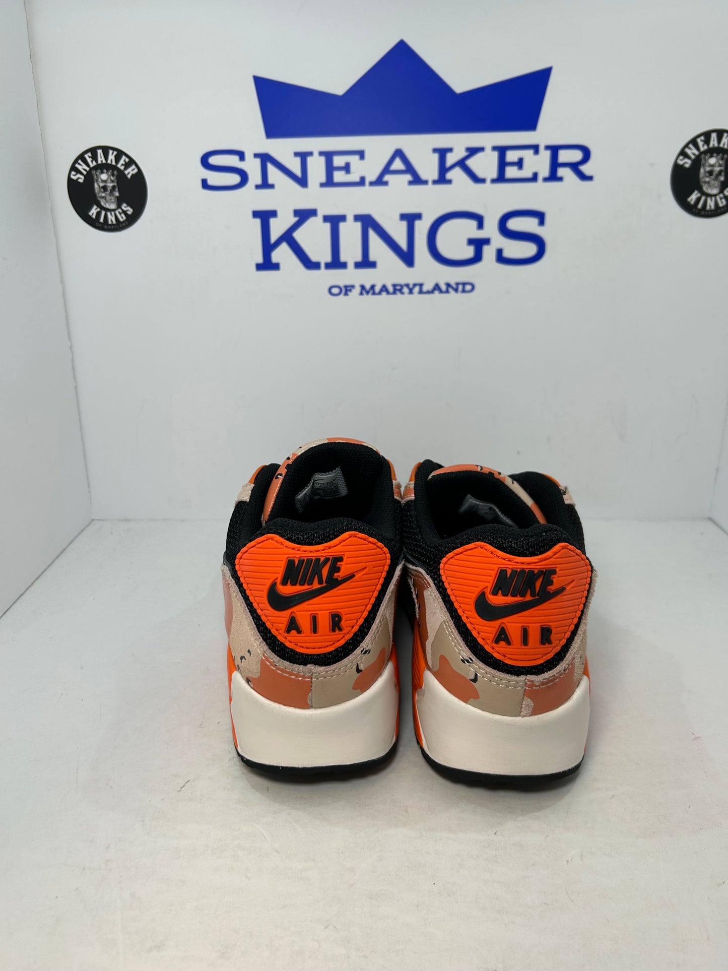Nike Air Max 90 Premium Camo Pack Bio Beige Safety Orange (Pre-Owned)