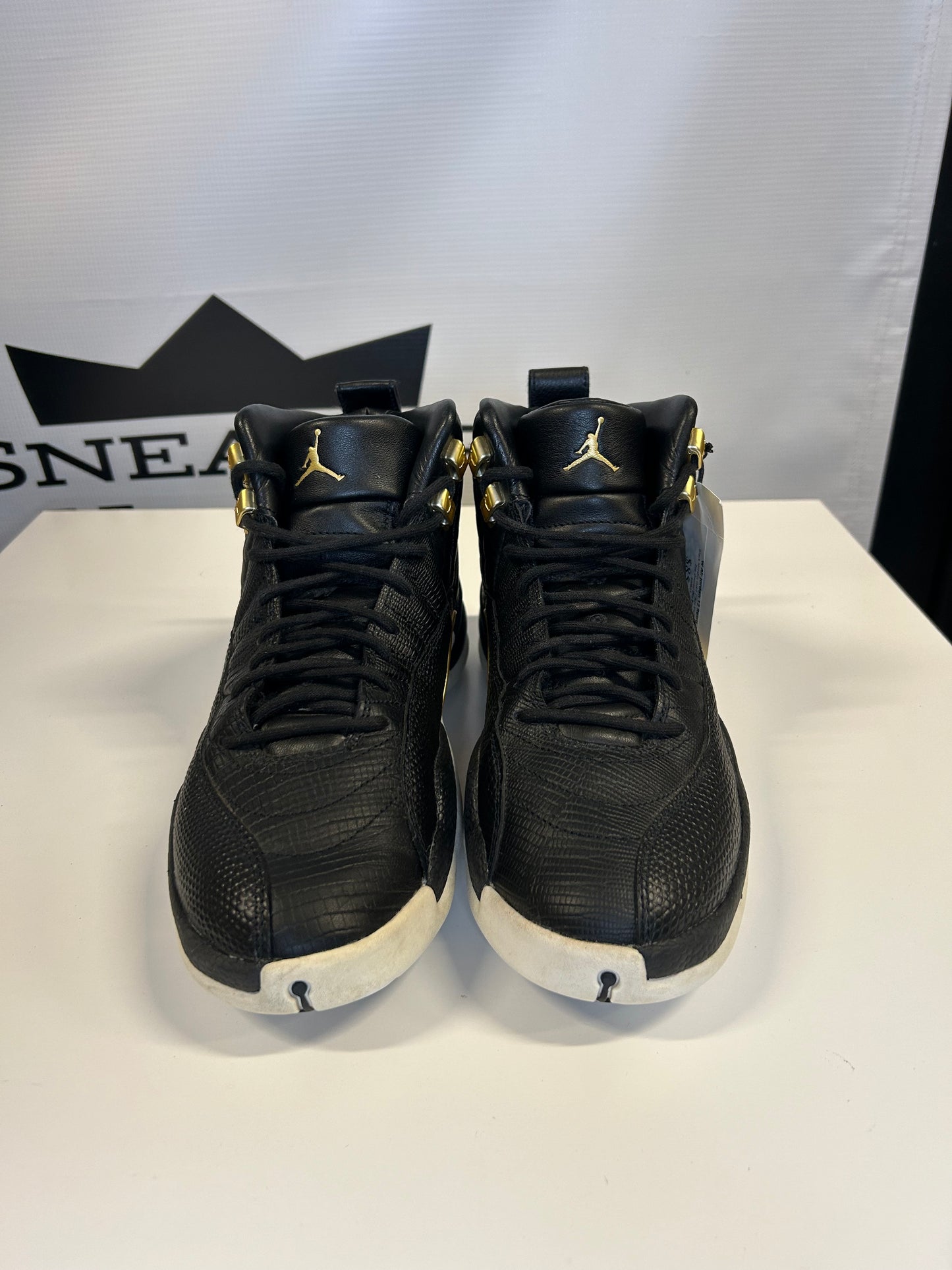 Air Jordan 12 Retro Reptile Black Metallic Gold (W) (Pre-Owned)