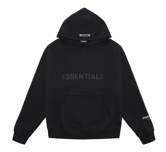 Fear of God Essentials 3D Pullover Hoodie Stretch Limo Black