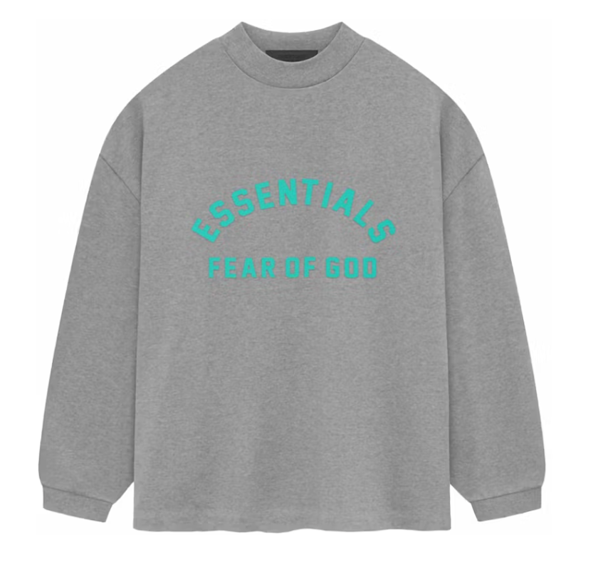 Fear of God Essentials Heavy Jersey Long Sleeve Dark Heather Oatmeal