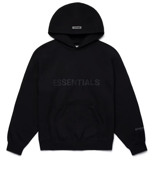 Fear of God Essentials Hoodie Applique Logo Black