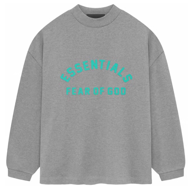 Fear of God Essentials Heavy Jersey L/S Dark Heather Oatmeal