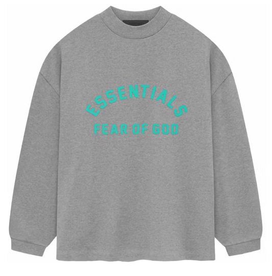 Fear of God Essentials Heavy Jersey L/S Dark Heather Oatmeal