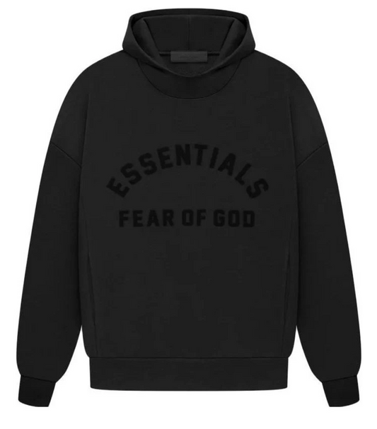Fear of God Essentials Hoodie Core Jet Black