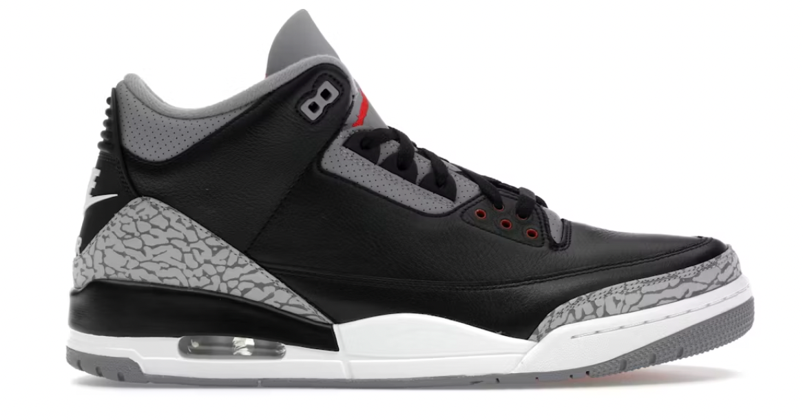 Air Jordan 3 Retro Black Cement 2025