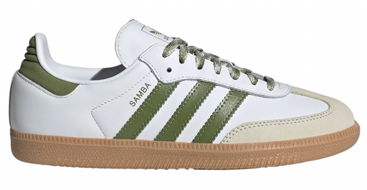 Adidas Samba OG Cloud White Tech Olive Gum (W)
