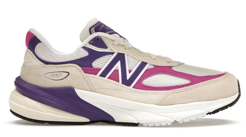 New Balance 990v6 Teddy Santis Made in USA Macadamia Nut Magenta Pop