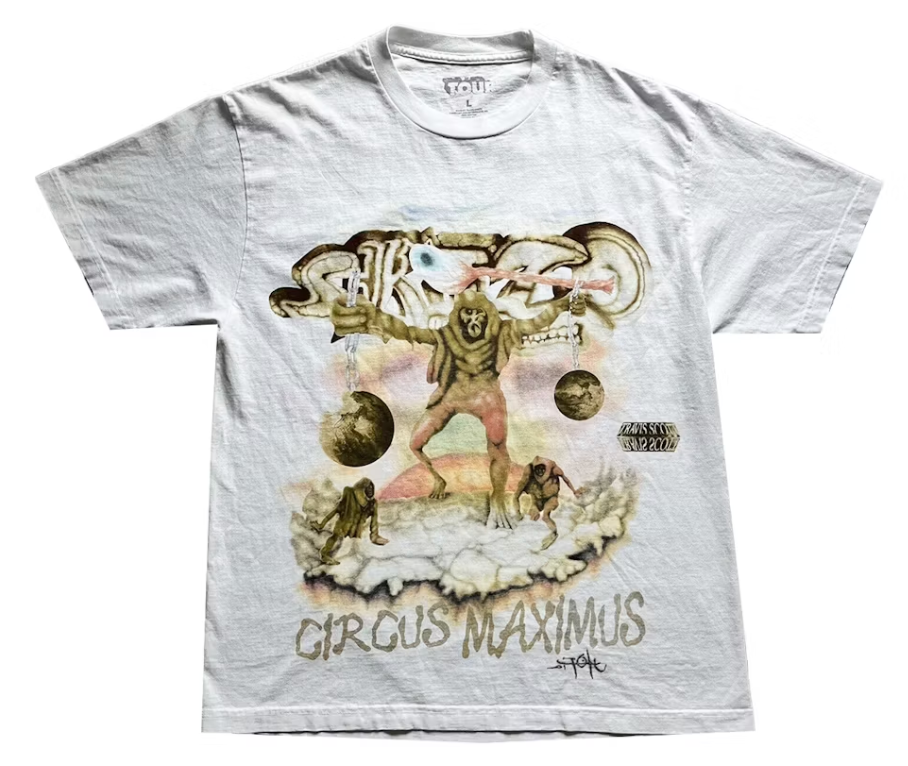 Travis Scott Cactus Jack Utopia Tour Skitzo Circus Maximus Tee Shirt