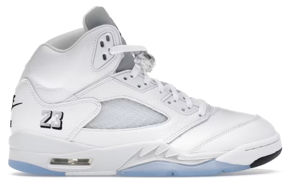 Air Jordan 5 Retro White Metallic
