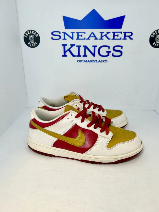 Nike SB Dunk Low 6.0 Red Gold Yellow White 2006 (Pre-Owned)