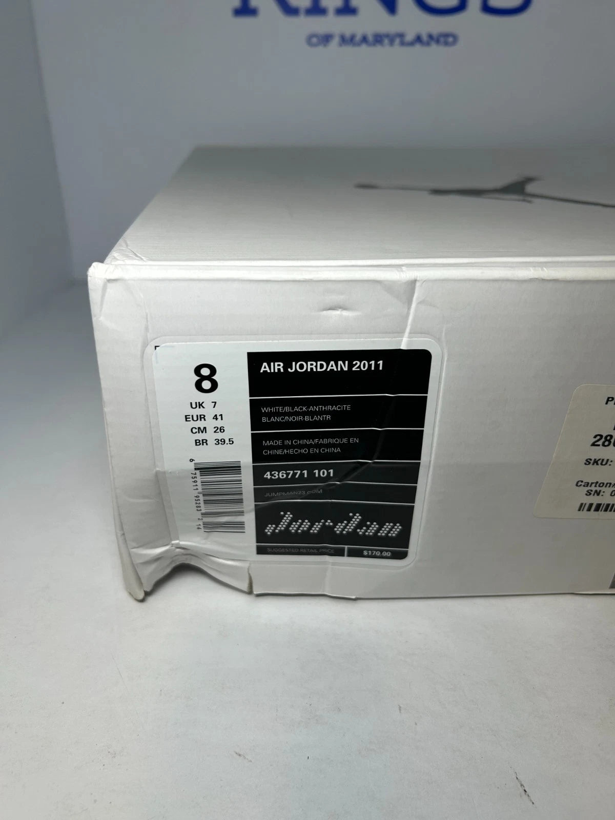 Air Jordan 2011 White Black (Pre-Owned)